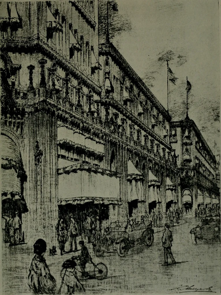An illustration from The Architect & engineer of California and the Pacific Coast, 1905, leaf 834