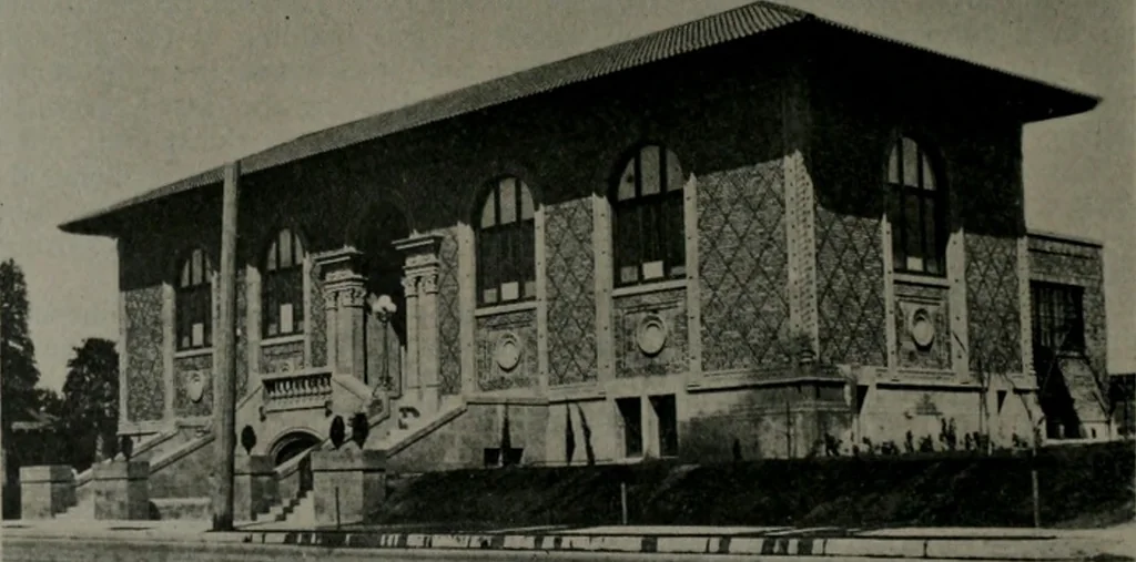 An illustration from The Architect & engineer of California and the Pacific Coast, 1905, leaf 85