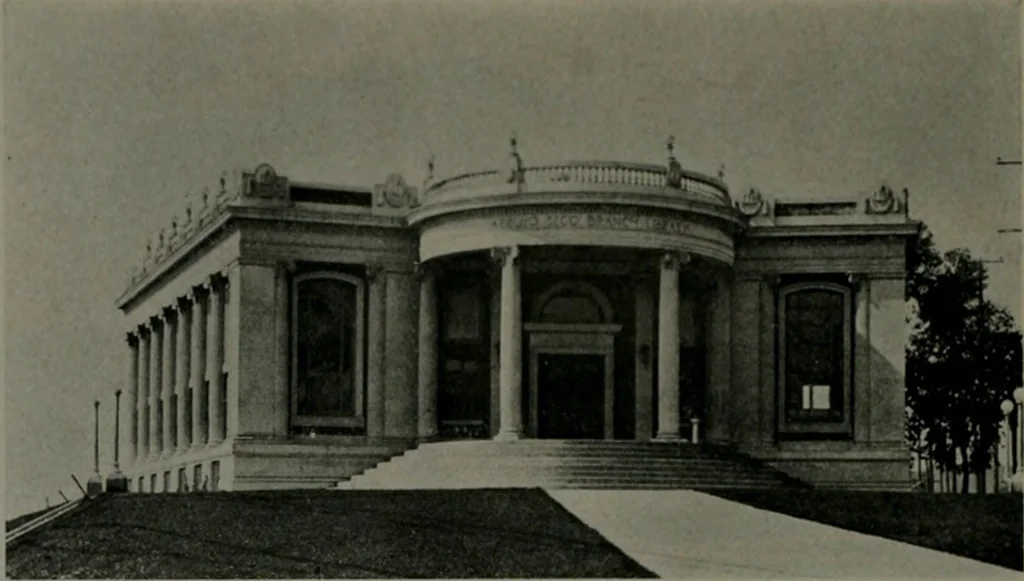 An illustration from The Architect & engineer of California and the Pacific Coast, 1905, leaf 87