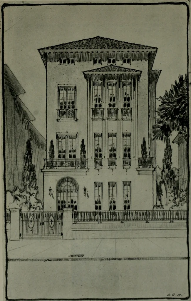 An illustration from The Architect & engineer of California and the Pacific Coast, 1905, leaf 890