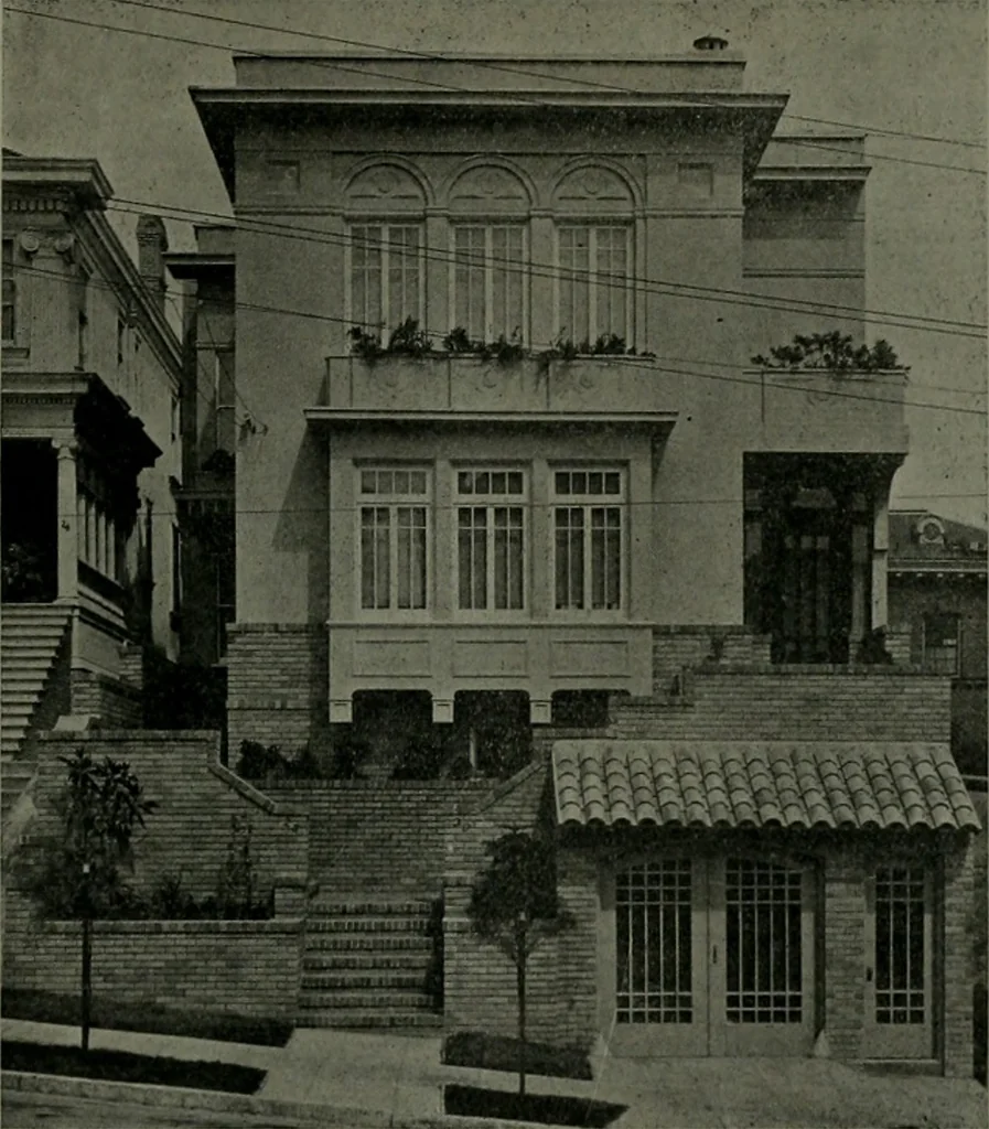 An illustration from The Architect & engineer of California and the Pacific Coast, 1905, leaf 930