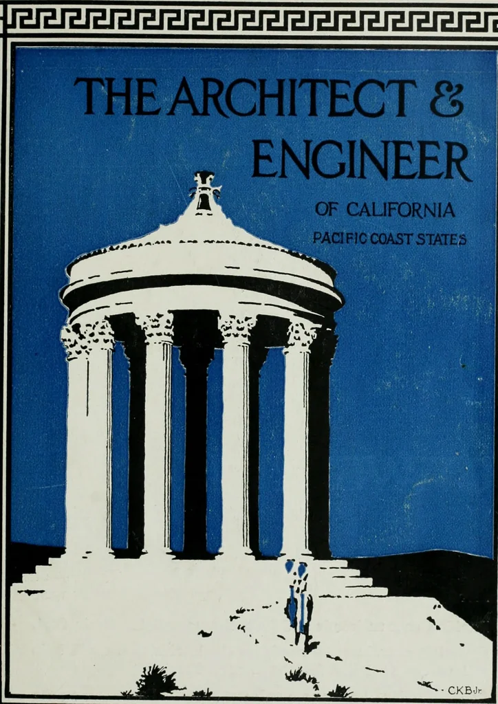 An illustration from The Architect & engineer of California and the Pacific Coast, 1905, leaf 102