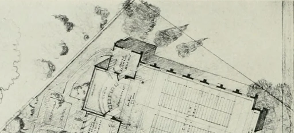 An illustration from The Architect & engineer of California and the Pacific Coast, 1905, leaf 109