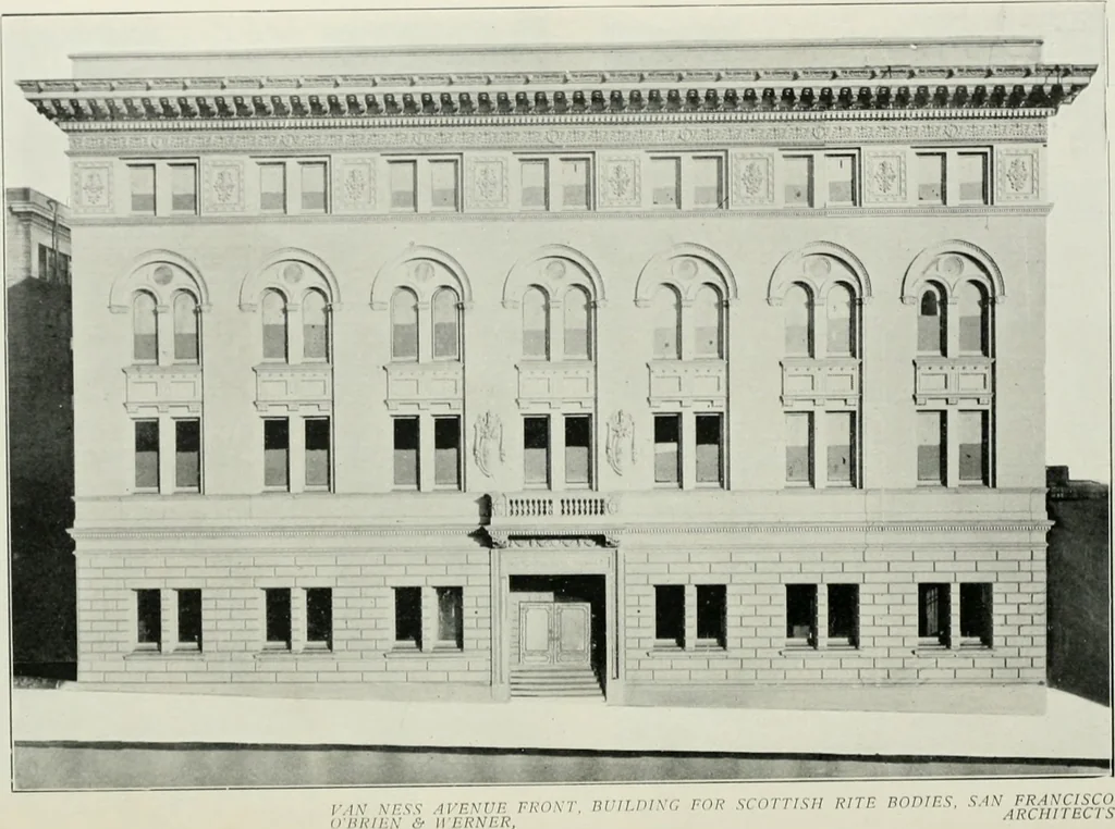 An illustration from The Architect & engineer of California and the Pacific Coast, 1905, leaf 115