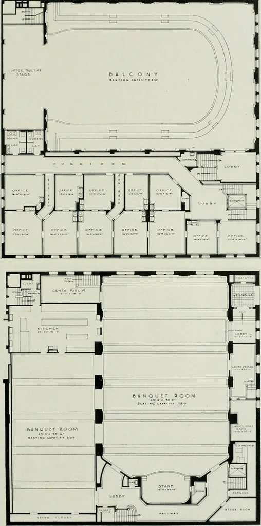 An illustration from The Architect & engineer of California and the Pacific Coast, 1905, leaf 118
