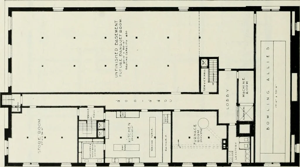 An illustration from The Architect & engineer of California and the Pacific Coast, 1905, leaf 129