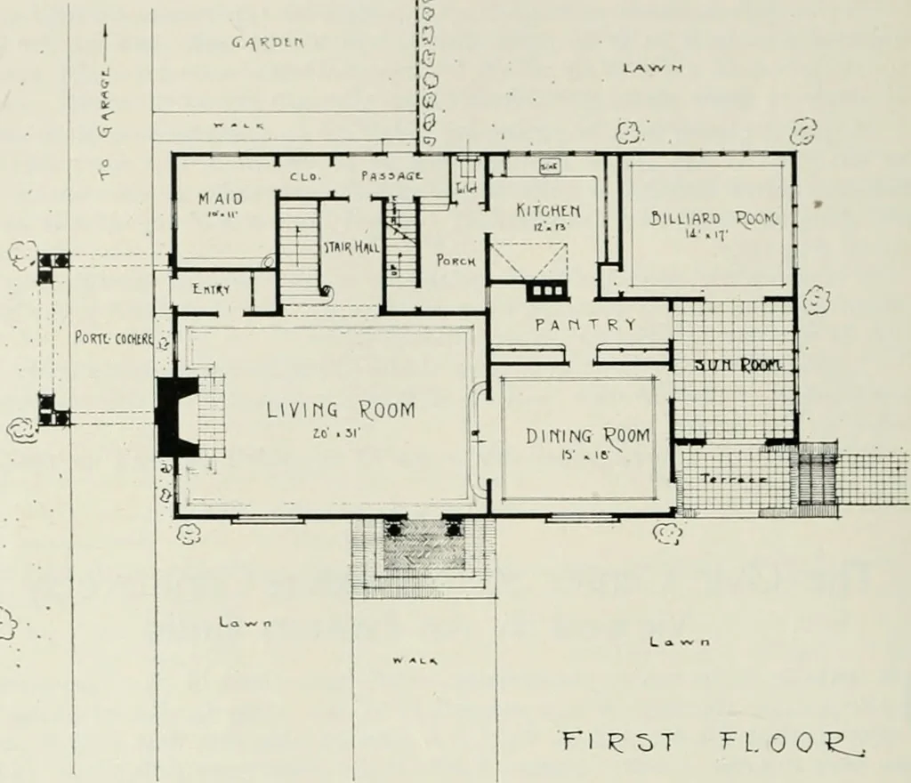An illustration from The Architect & engineer of California and the Pacific Coast, 1905, leaf 153