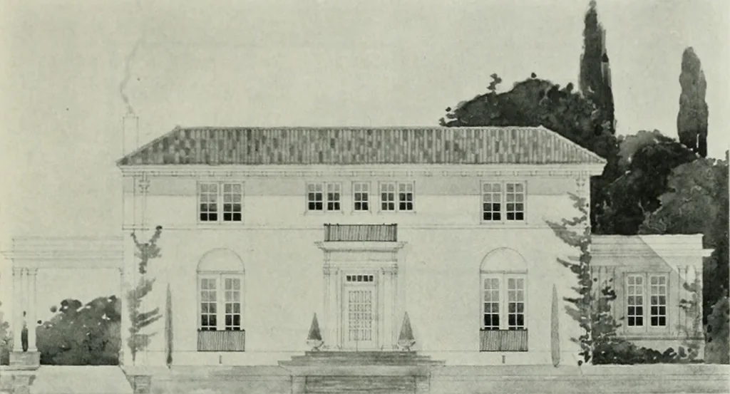 An illustration from The Architect & engineer of California and the Pacific Coast, 1905, leaf 154