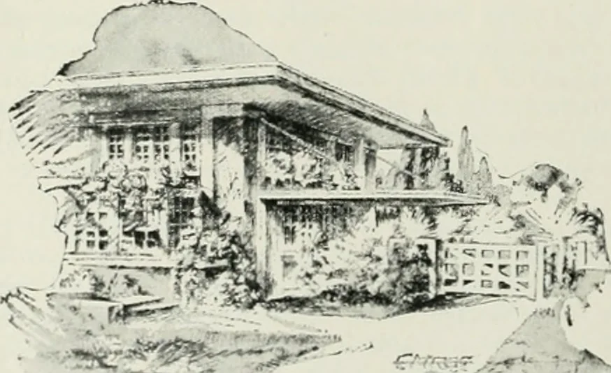 An illustration from The Architect & engineer of California and the Pacific Coast, 1905, leaf 169