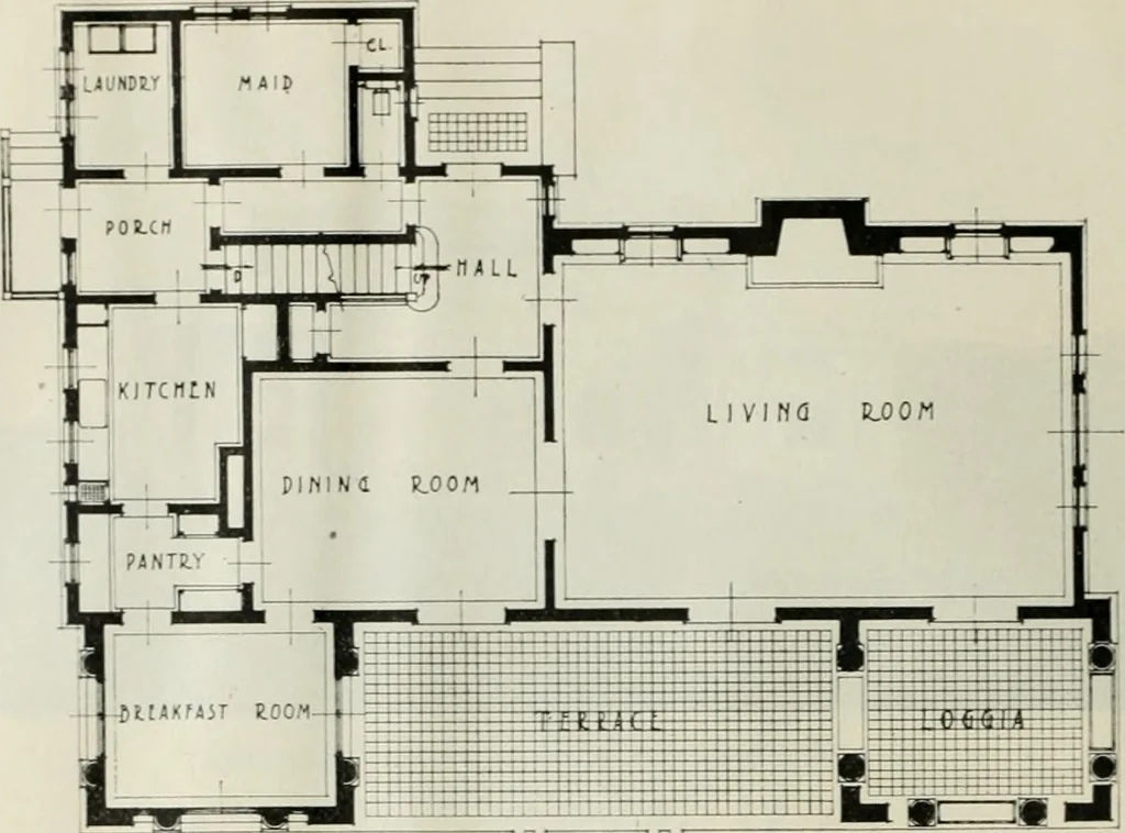 An illustration from The Architect & engineer of California and the Pacific Coast, 1905, leaf 17