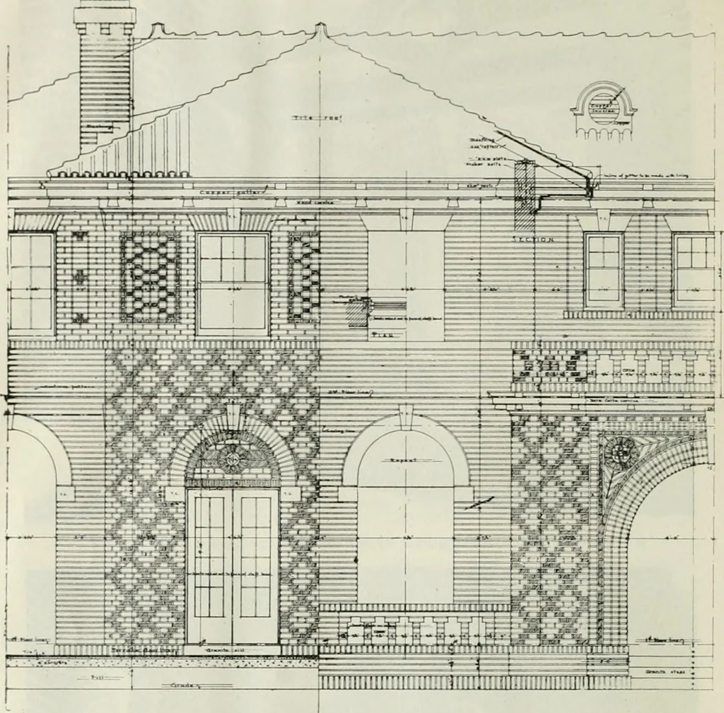 An illustration from The Architect & engineer of California and the Pacific Coast, 1905, leaf 25