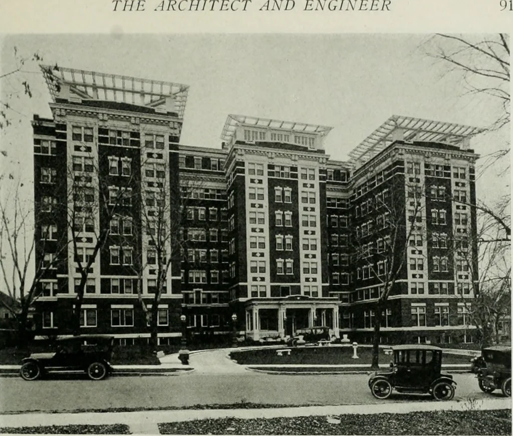 An illustration from The Architect & engineer of California and the Pacific Coast, 1905, leaf 256