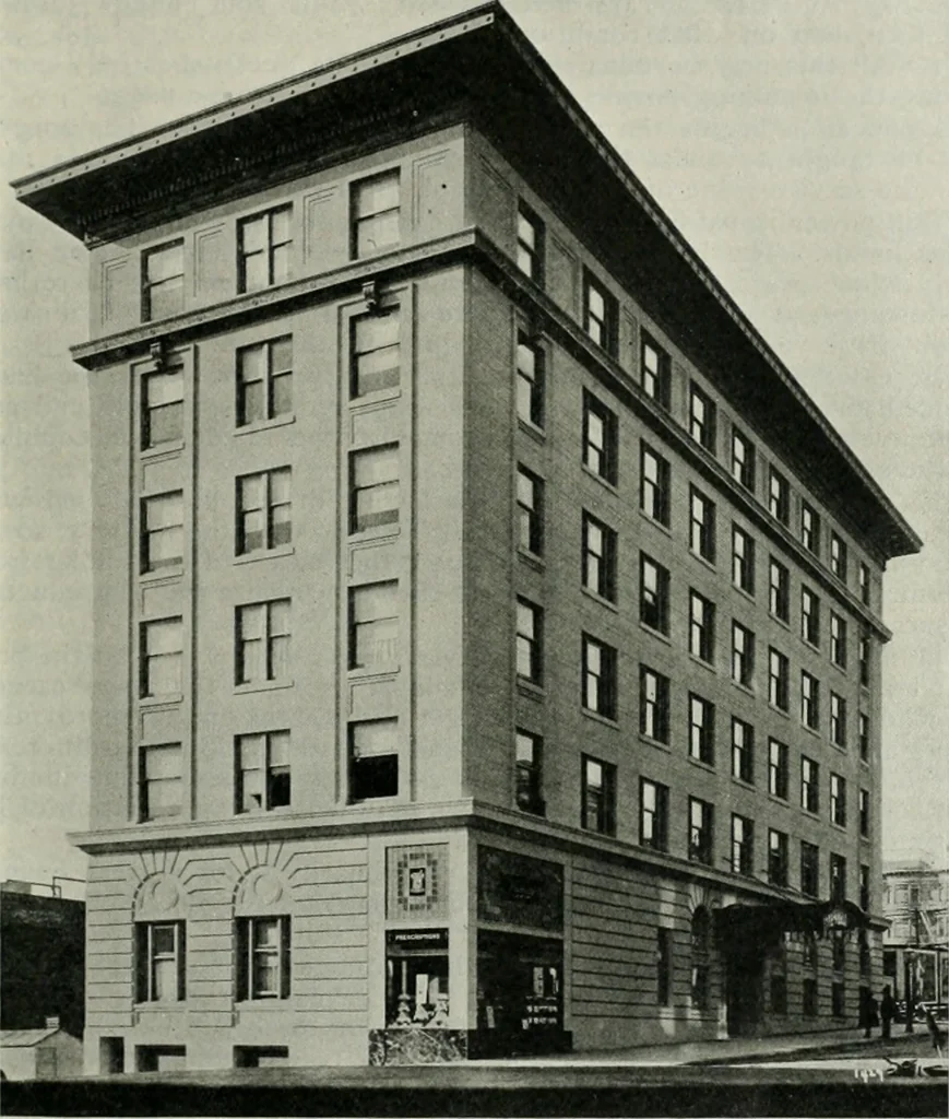 An illustration from The Architect & engineer of California and the Pacific Coast, 1905, leaf 264