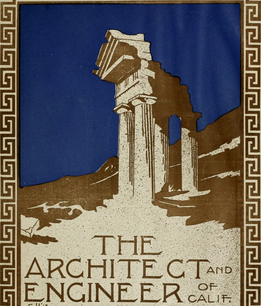 An illustration from The Architect & engineer of California and the Pacific Coast, 1905, leaf 4