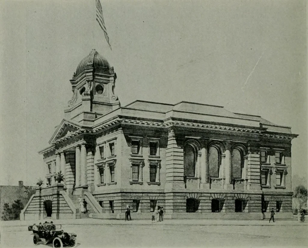 An illustration from The Architect & engineer of California and the Pacific Coast, 1905, leaf 217
