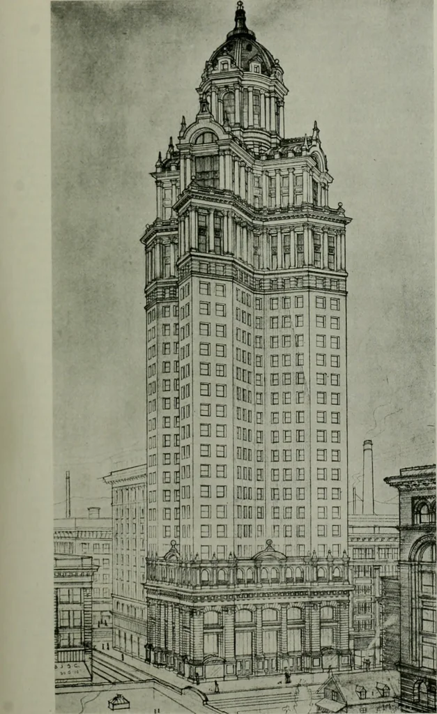 An illustration from The Architect & engineer of California and the Pacific Coast, 1905, leaf 224