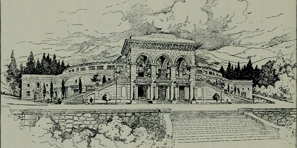 An illustration from The Architect & engineer of California and the Pacific Coast, 1905, leaf 241