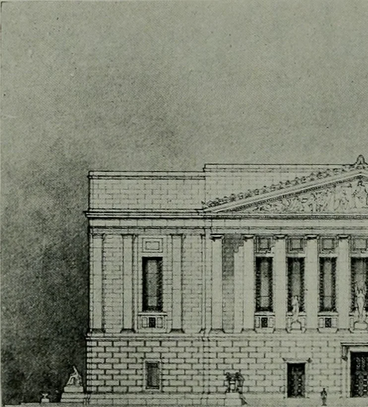 An illustration from The Architect & engineer of California and the Pacific Coast, 1905, leaf 493