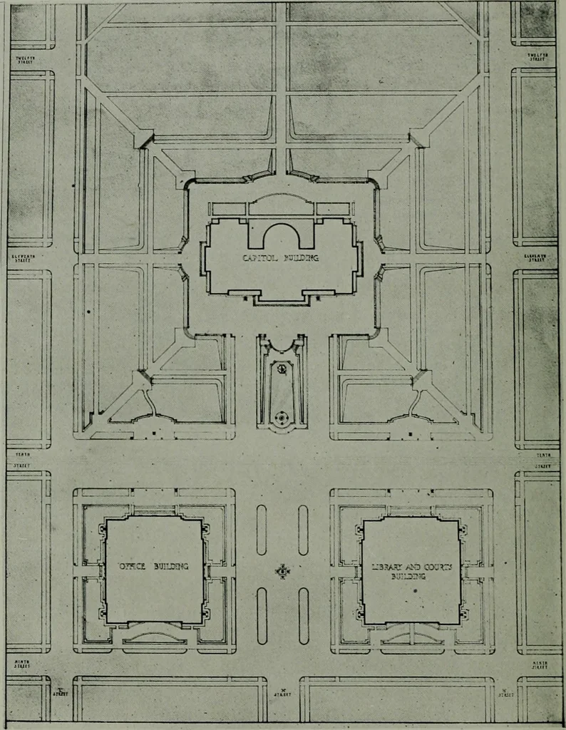 An illustration from The Architect & engineer of California and the Pacific Coast, 1905, leaf 497