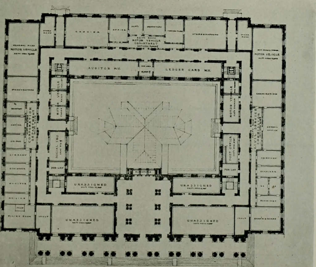 An illustration from The Architect & engineer of California and the Pacific Coast, 1905, leaf 508