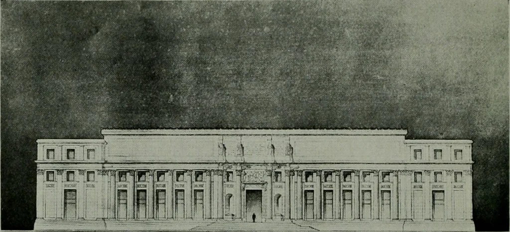 An illustration from The Architect & engineer of California and the Pacific Coast, 1905, leaf 509