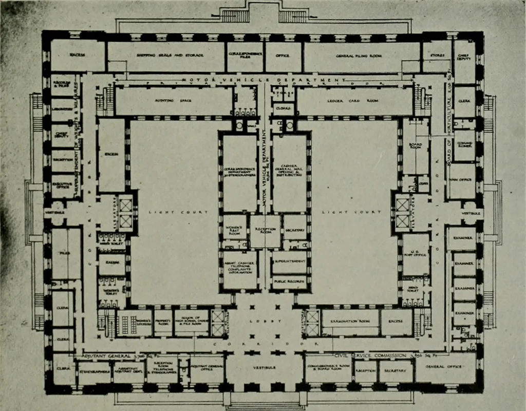 An illustration from The Architect & engineer of California and the Pacific Coast, 1905, leaf 514