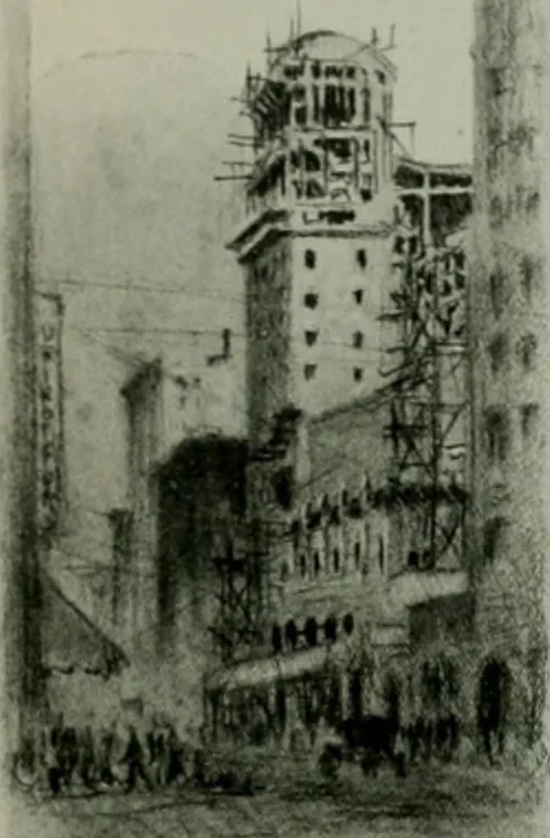 An illustration from The Architect & engineer of California and the Pacific Coast, 1905, leaf 520