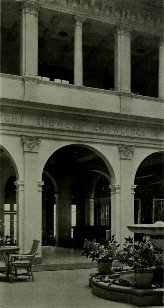 An illustration from The Architect & engineer of California and the Pacific Coast, 1905, leaf 694