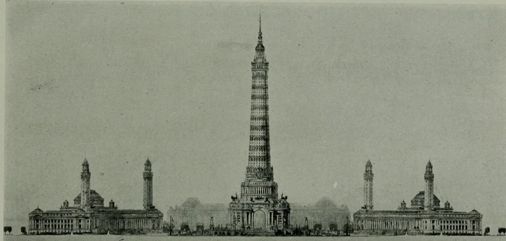An illustration from The Architect & engineer of California and the Pacific Coast, 1905, leaf 797