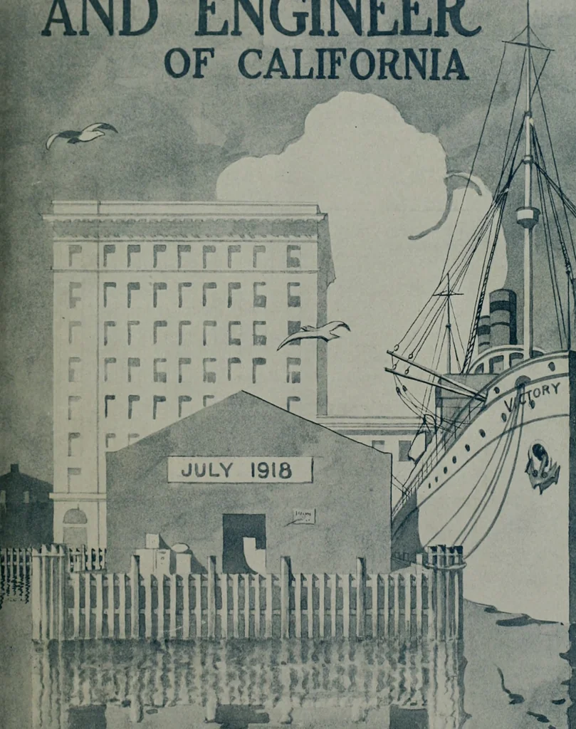 An illustration from The Architect & engineer of California and the Pacific Coast, 1905, leaf 8