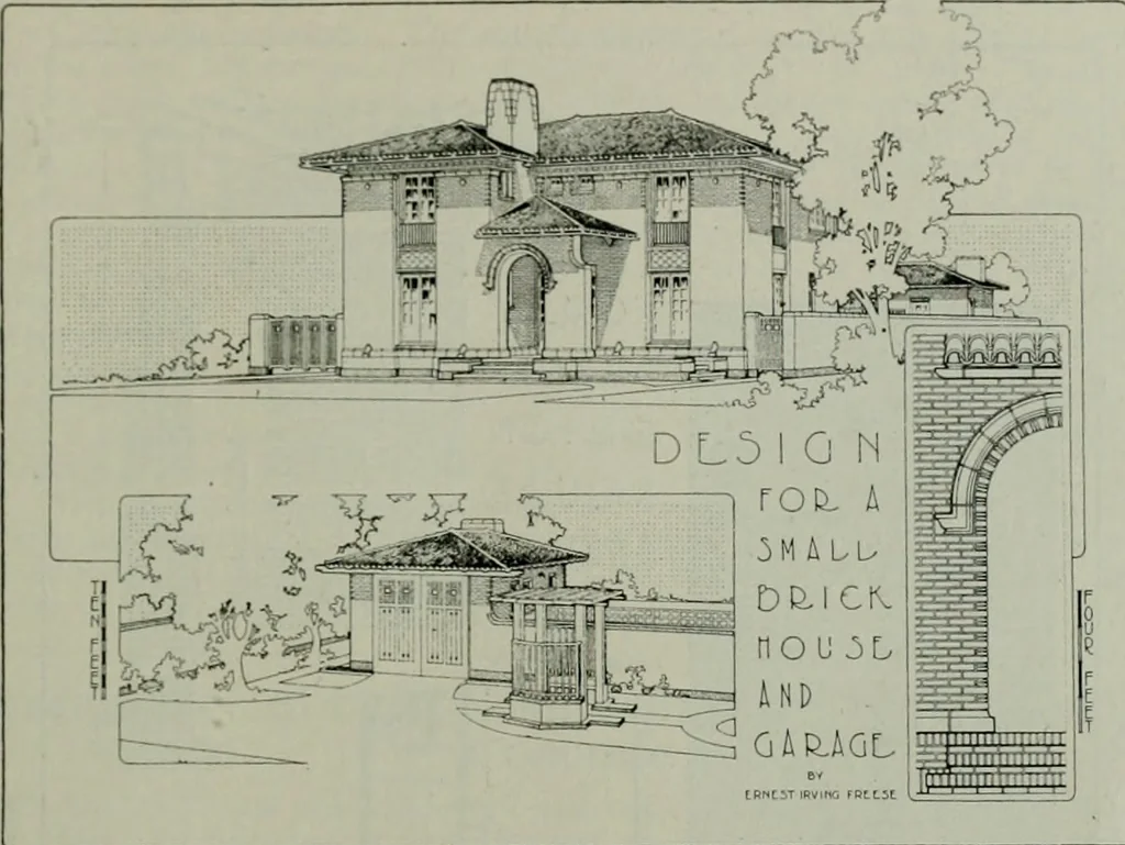 An illustration from The Architect & engineer of California and the Pacific Coast, 1905, leaf 800
