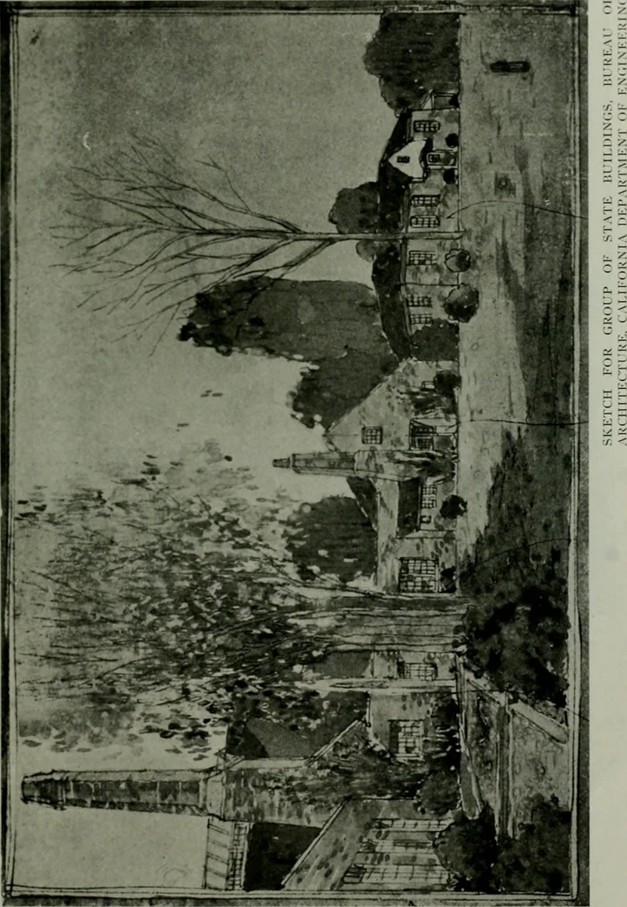 An illustration from The Architect & engineer of California and the Pacific Coast, 1905, leaf 810