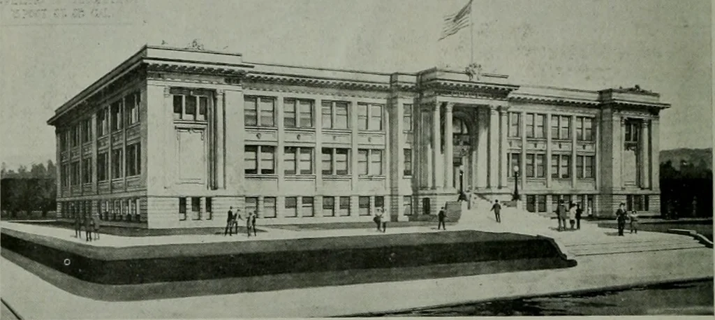 An illustration from The Architect & engineer of California and the Pacific Coast, 1905, leaf 893
