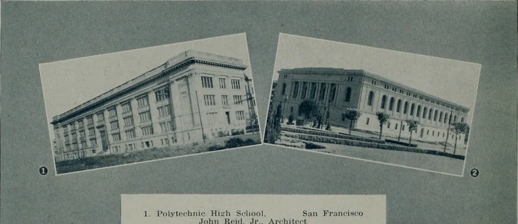 An illustration from The Architect & engineer of California and the Pacific Coast, 1905, leaf 9