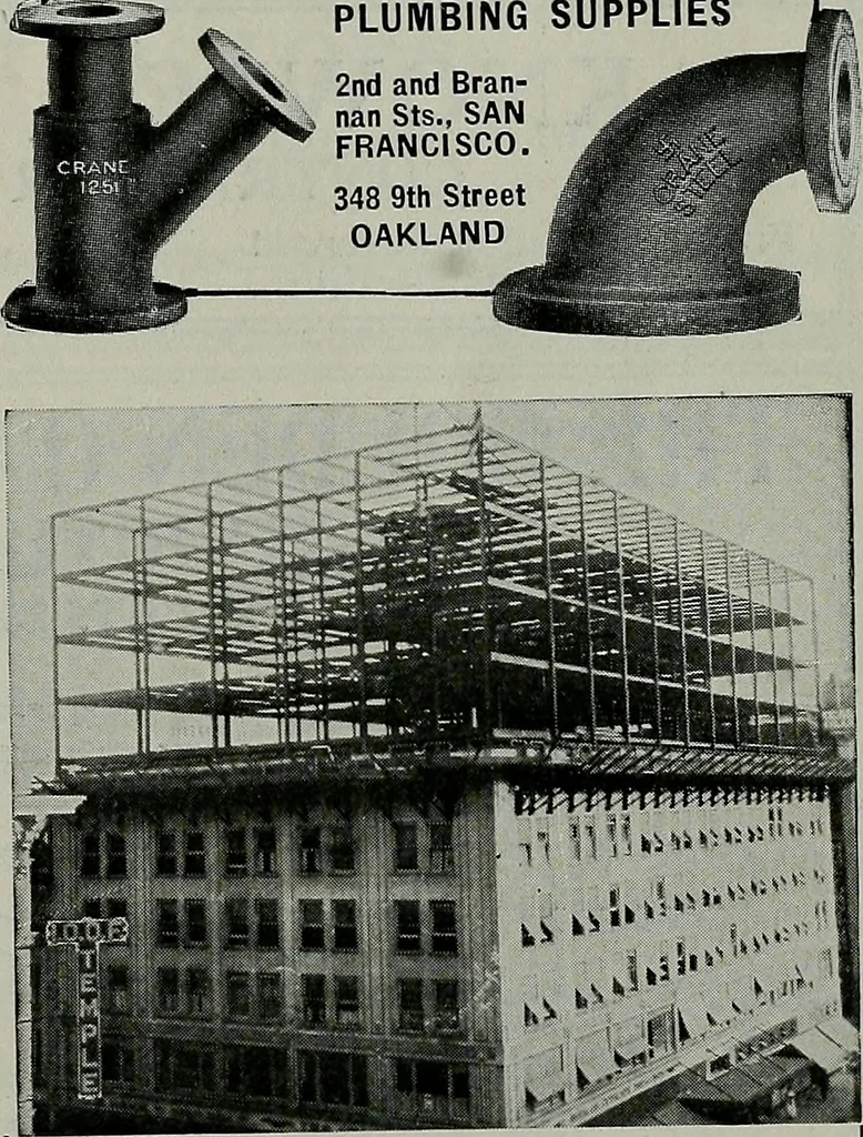 An illustration from The Architect & engineer of California and the Pacific Coast, 1905, leaf 184
