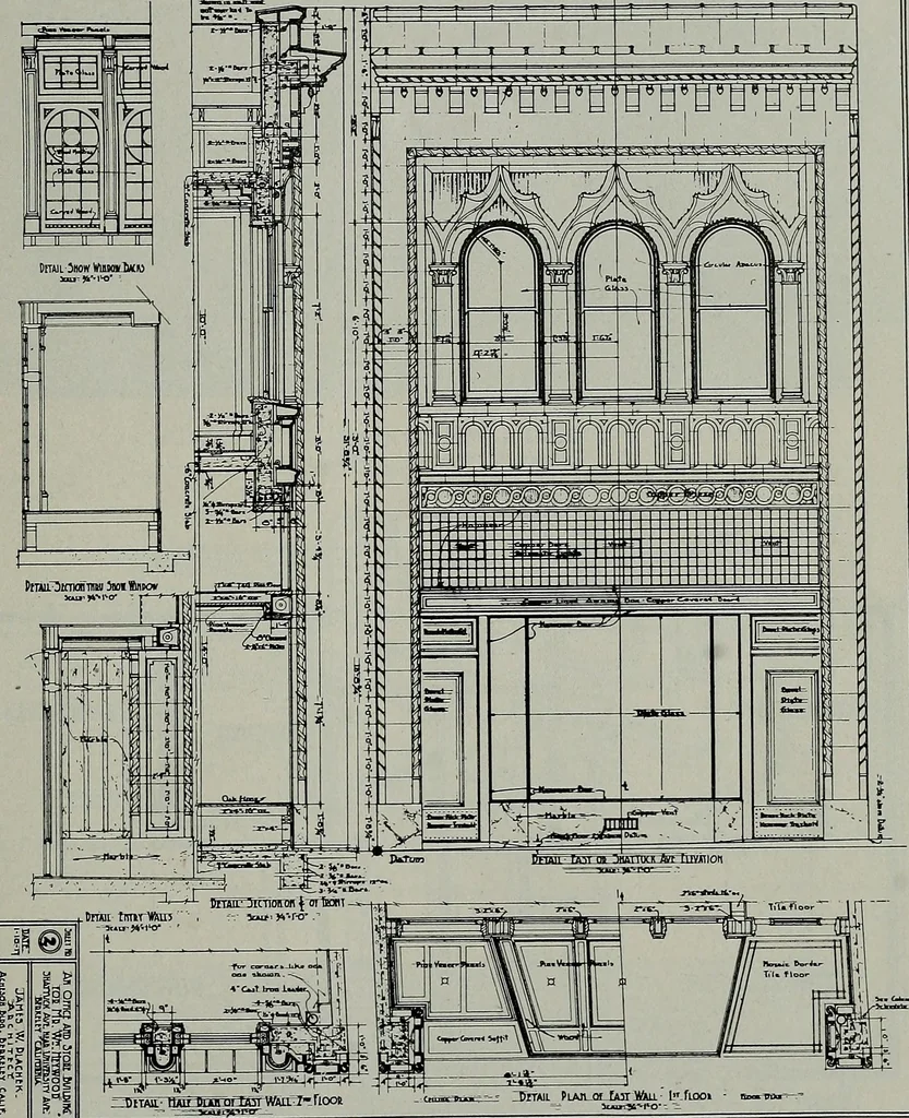 An illustration from The Architect & engineer of California and the Pacific Coast, 1905, leaf 218