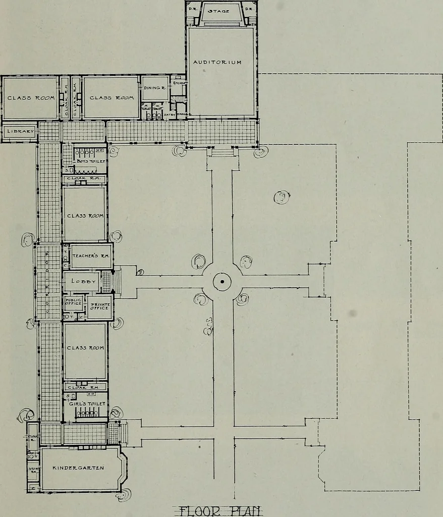 An illustration from The Architect & engineer of California and the Pacific Coast, 1905, leaf 222
