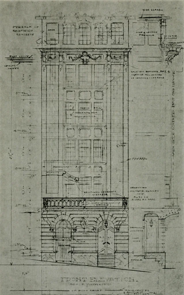 An illustration from The Architect & engineer of California and the Pacific Coast, 1905, leaf 499