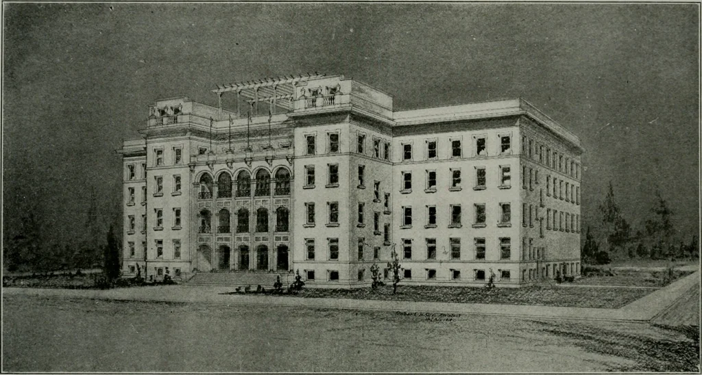 An illustration from The Architect & engineer of California and the Pacific Coast, 1905, leaf 543