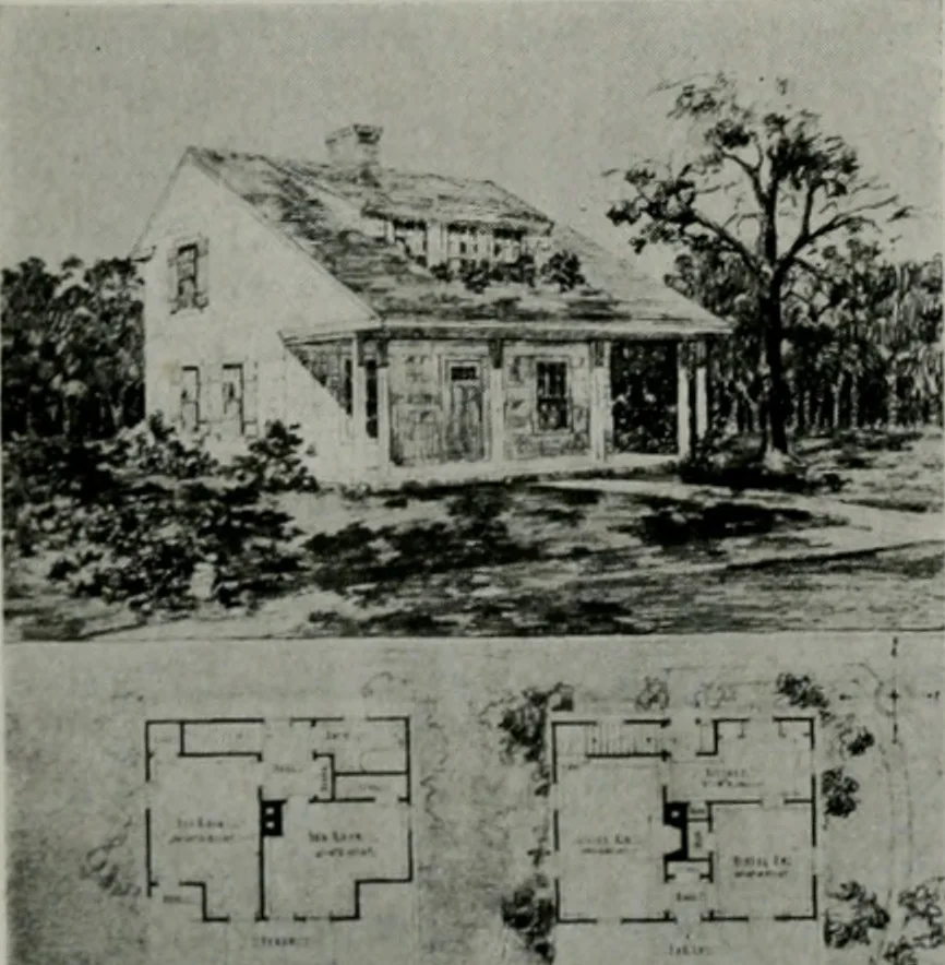 An illustration from The Architect & engineer of California and the Pacific Coast, 1905, leaf 551