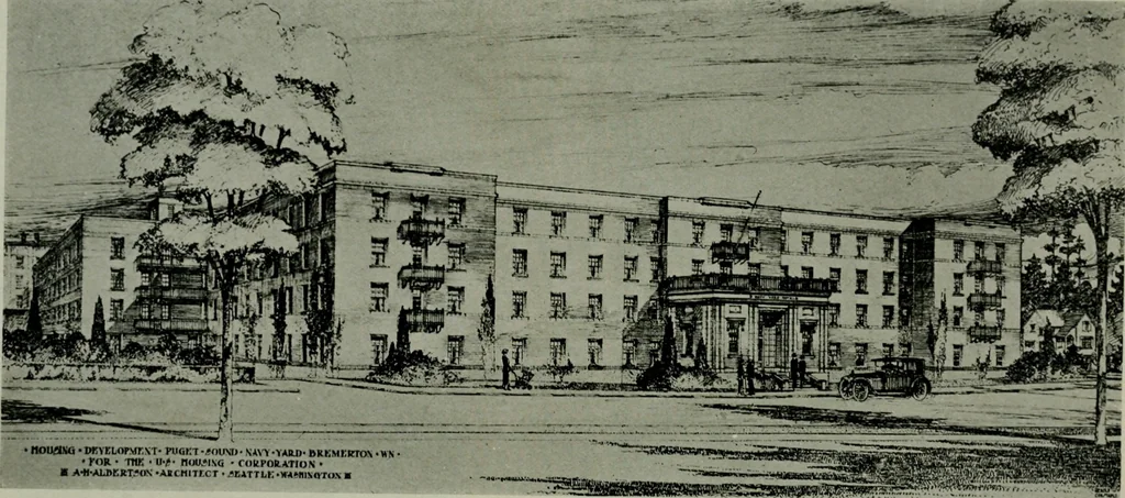 An illustration from The Architect & engineer of California and the Pacific Coast, 1905, leaf 57