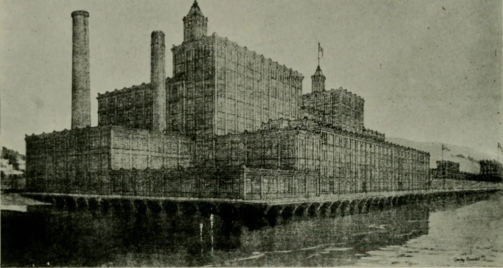 An illustration from The Architect & engineer of California and the Pacific Coast, 1905, leaf 63