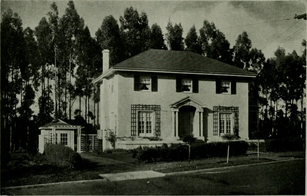 An illustration from The Architect & engineer of California and the Pacific Coast, 1905, leaf 77