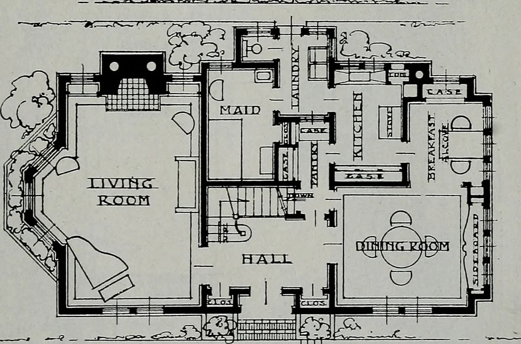 An illustration from The Architect & engineer of California and the Pacific Coast, 1905, leaf 794