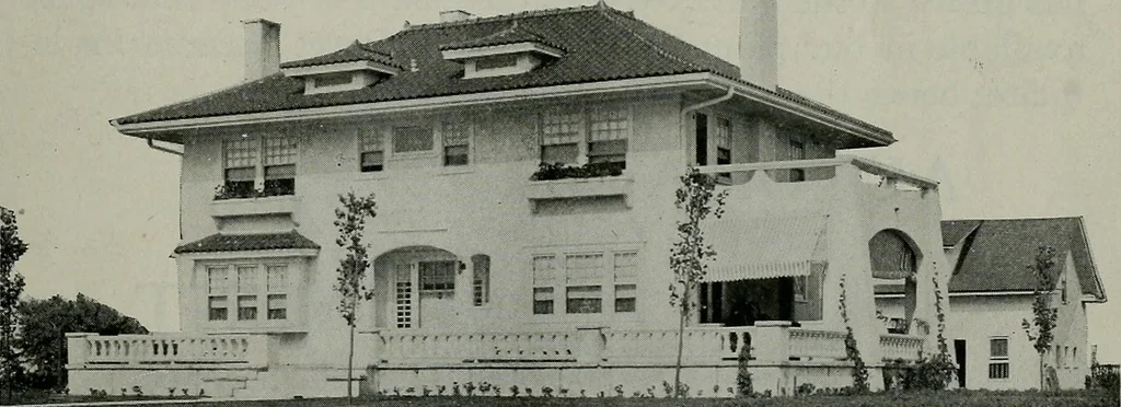 An illustration from The Architect & engineer of California and the Pacific Coast, 1905, leaf 8