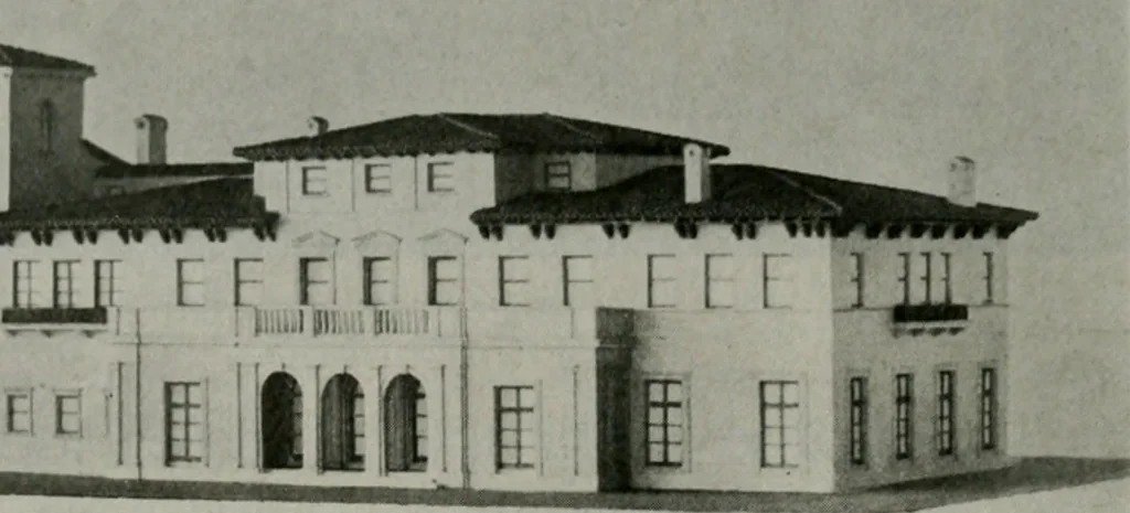 An illustration from The Architect & engineer of California and the Pacific Coast, 1905, leaf 833