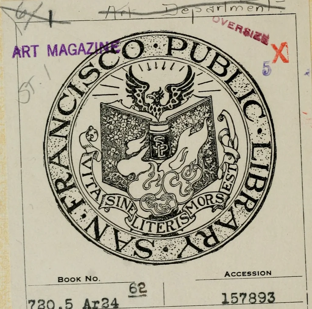 An illustration from Architect and engineer, 1905, leaf 1