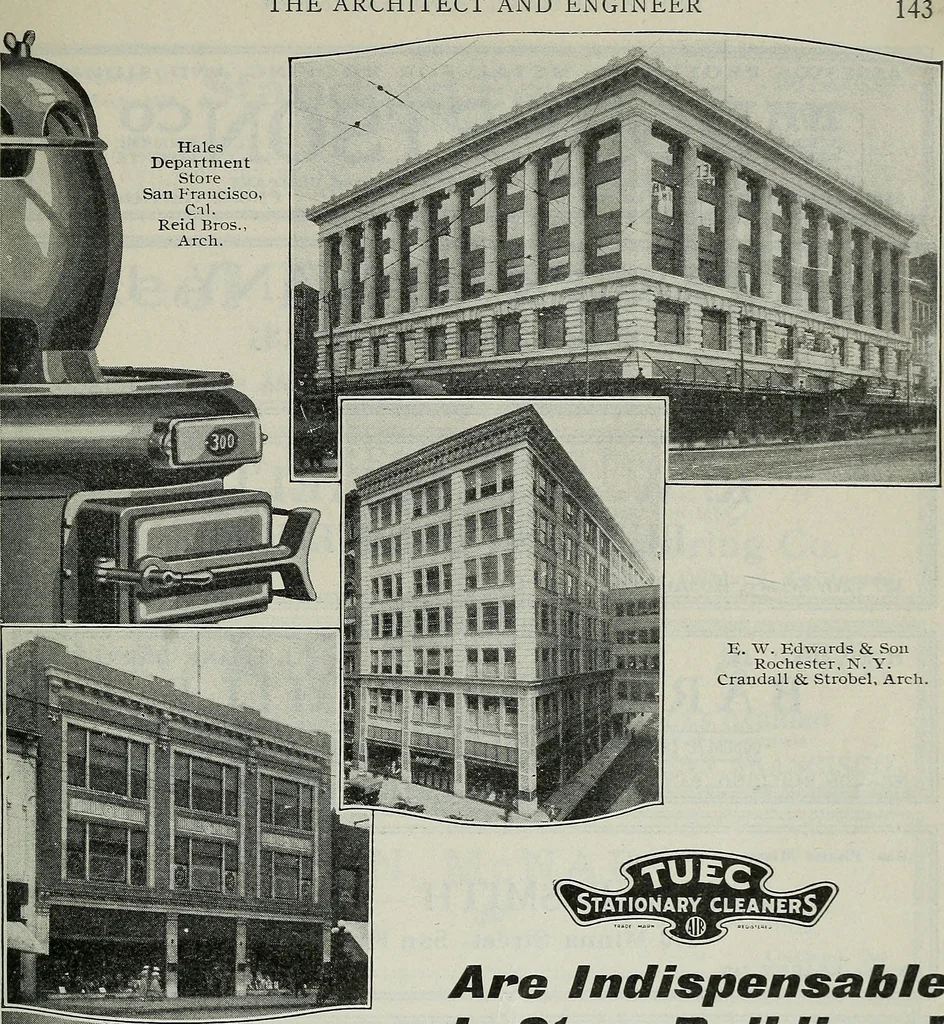 An illustration from Architect and engineer, 1905, leaf 150