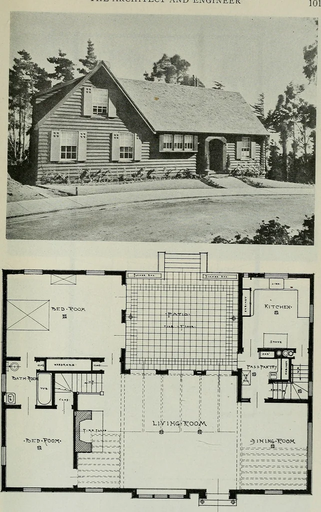 An illustration from Architect and engineer, 1905, leaf 442