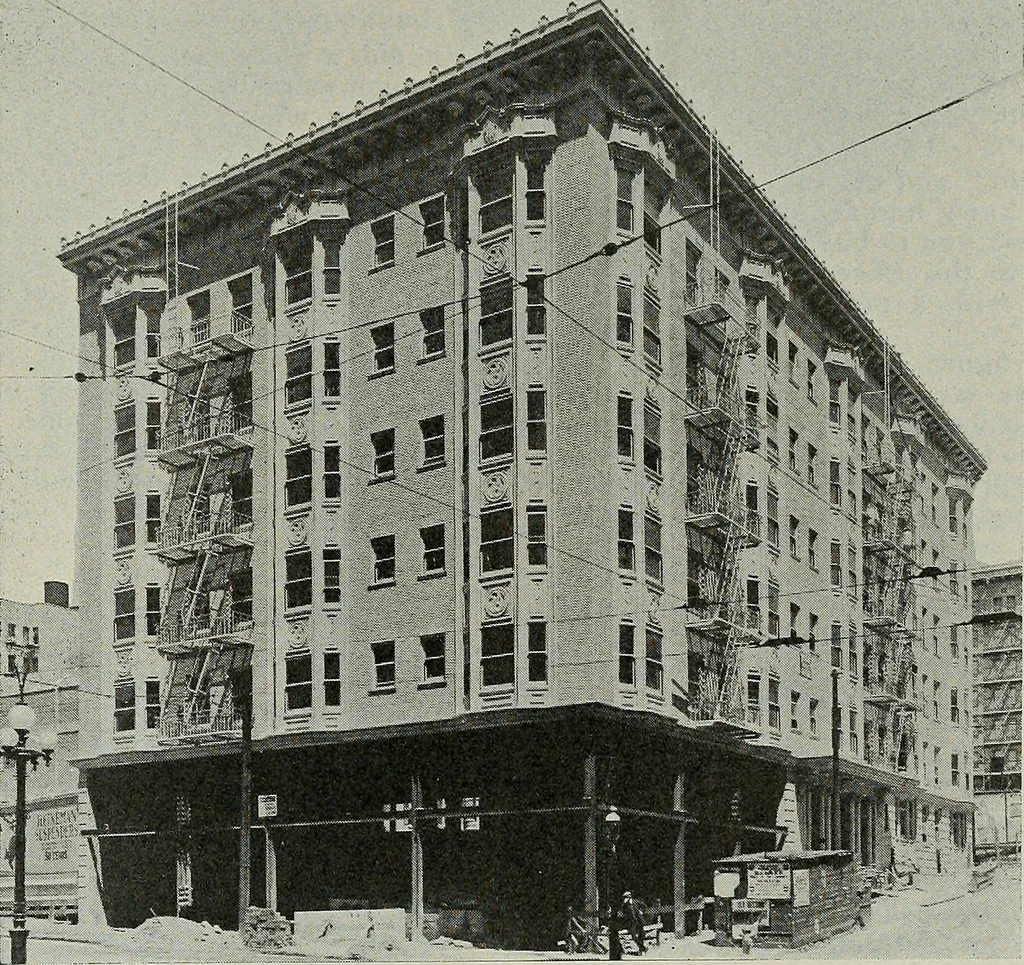 An illustration from Architect and engineer, 1905, leaf 466
